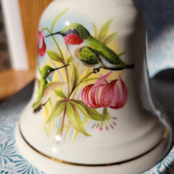 Collectible Bone China England Hummingbird Bell - Picture 9 of 15